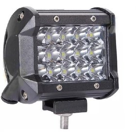 Resim Oto Aksesuarcım Off Road Delici Led Projektör Çalışma Sis Lambası Kare Beyaz 15 Ledli ONP0474 