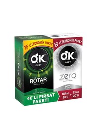 Resim Okey Rötar Prezervatif 20'li + Zero Prezervatif 20'li 