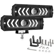 Resim Springsun 6 İnç Led Tek Göz Işığı 3 Renk Seçenekli 2 Adet - 80w 8000lm, Ip68 Su Geçirmez, Dayanıklı Alüminyum Gövde Siyah 