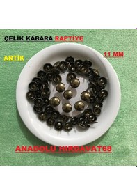 Resim Kabara Raptiye Koltuk Çivisi Antik Bronz Düz Çapı 11 MM 1000 Adet N11.16427 