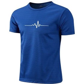 Resim Snapbuy Yaz Koşu Tişörtü - Şort Kollu, Çabuk Kuruyan Erkek Spor Giyimgri Gri 