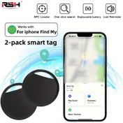 Resim 2 Adet Air Tracker Cüzdan Bulucu GPS Akıllı Etiket, iPhone Find My (Sadece IOS için) Bagaj Takipçisi Kablosuz Anahtar Dedektörü Eşya Bulucu, Dünya Çapında Konum Takibi Kayıp Evcil Hayvan Cüzdan Sırt Çantası El Bagajı Araba İzleme (Android Sistem İçin Uygun Değil) 