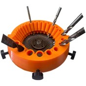Resim Matkap Ucu Aşıyıcı, Güç Matkap Ucu Taşlama Aksesuarı, Eski Matkap Ucu Taşlama Makinesi, 2 ila 13 mm Matkap Uçları için 125 mm Taşlama Makinesi için Dev Bıçak Açısı Taşlama Makinesi, Plastikten Yapılmıştır, Elektrik Gerektirmez 
