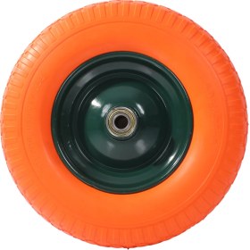 Resim Kanat Mega Galvanizli Poliüretan Dolgu Rulmanlı Teker Demonte El Arabası 0.90 mm Sac 