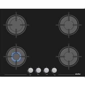 Resim Simfer 8 Fonksiyon Siyah Multi Turbo Dijital 3'lü Ankastre Set (7381 Fırın + 3653 Ocak + 8611 Davlumbaz) 