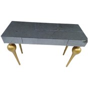 Resim Dresuar Tombul Ayak Model Kayın Torna Mdf Tabla Parlak Gold Boya (377599327) Altın 