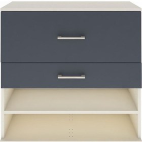 Resim Arges Şifonyer Tek Raflı 2 Çekmeceli 88x30x96 Aytaşı-antrasit Aytaşı 