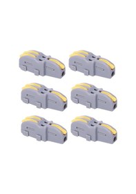 Resim Samdoo 20 Adet Hızlı Bağlantı Kutusu, T Tipi 1 Giriş 2 Çıkış Tellere Uygun, Spfl12a Sarı Model, 32a Akımda Isı Dayanıklı Bakır Iletkenli 