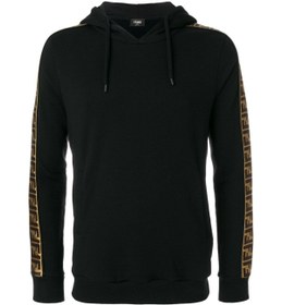 Resim Fendi Logo Panel Hoodie 