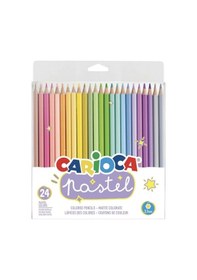 Resim Carioca Pastel Renkli Kuru Boya Kalemi 24'lü 