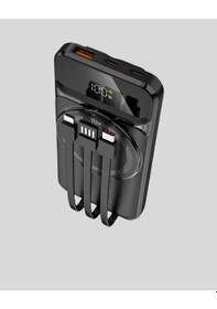 Resim 15w Kablosuz Şarj Özellikli 10000 Mah Powerbank Type-c Hızlı Şarj 