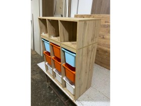 Resim Oyuncak Dolabım 122 cm MDF Malzeme Genç Odası İçin 