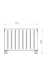 Resim Luxell Hc 2947 Konvektör Konveksiyonel Elektrikli Isıtıcı 2500w 