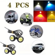 Resim Trendooze Turcoshop11 4 Adet 18mm Led Kartal Gözü Drl 12v Mavi Tüm Araçlar İçin Aydınlatma 