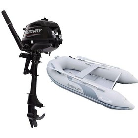 Resim Coralsea 270 Ahşap Tabanlı Şişme Bot + Mercury 3.5 Hp Deniz Motoru 