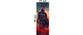 Resim Hediyene Bak Spartacus Baskılı Araç Kapı Direk Kaplama Folyo Sticker 2'li (Sağ&sol) 