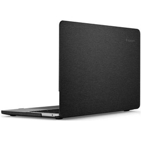 Resim Apple Uyumlu MacBook Pro 13" (2020) İle Kılıf- Spigen Thin Fit Black 