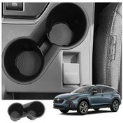 Resim Tongdashop Ynesoer Dayanıklı Plastik Konsol Organizer Subaru Crosstrek Saklama Kutusu Bardak Şişe Rafı Siyah 