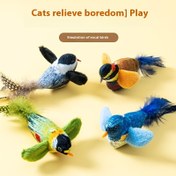 Resim Etkileşimli Simülasyon Kuş ve Kedi Oyuncağı, Gerçekçi Çığlıklarla, Peluş Kuş Şekilli Tasarımıyla, Sentetik Fiber ve Yapay Tüylerden Yapılmış, Pil Gerektirmez, Tüm Irklar İçin Uygun. 