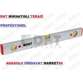 Resim Dht 80Cm Mıknatıslı Terazi Hassas Su Terazisi Alüminyum 