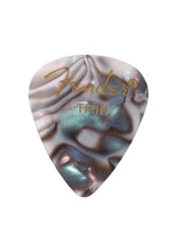 Resim Fender 1980351757 Premium Celluloid 351 Shape Thin Gitar Penası Abalone Abalone Desen İnce Yapı İle Yumuşak Akor Geçişleri 12'li 