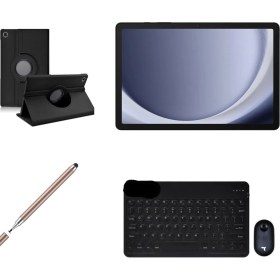 Resim Samsung Galaxy Tab A9+ 11''inch (Plus) 6/128GB Tablet+Gold Kalem+Siyah Kılıf+Siyah Klavye Mouse 