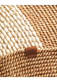Resim Madame Coco Alsace Yuvarlak Kilim 120 CM Naturel - Krem 