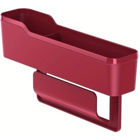 Resim Dashanshop Evrensel Araç Koltuğu Arası Depolama Kutusu Çok Amaçlı Ayrılabilir Canlı Kırmızı 