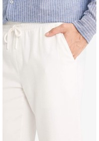 Resim Defacto Yumuşak Dokulu Jogger Pantolon B4091AX24SP Beyaz 