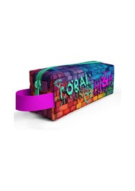 Resim Coral High Kids Pembe Lacivert Grafiti Yazılı Kalem Çantası 22069 