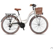 Resim Geroni Sırıo - 28 City Bike - 21 Vites - V.b. - Ekru-Kahverengi - Shimano 