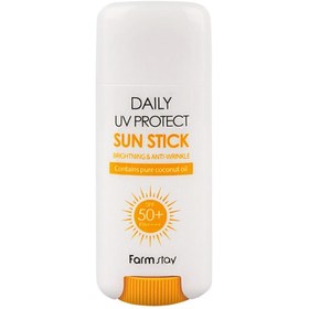 Resim Farmstay daily uv protect sun stick spf 50+ pa++++ (16 gr) makyaj altı ve üstü 