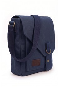 Resim Old Cotton Mumlu Kanvas Erkek Postacı Çantası Günlük Tablet Omuz Çantası 22x28 cm 