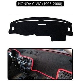 Resim Honda Cıvıc 1995-2000torpido Koruma Halısı Siyah Kenar 