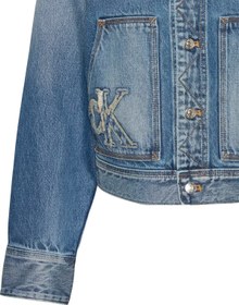 Resim Calvin Klein WORKWEAR JACKET CK SANDED BLUE Kadın Mavi Kot Ceket 