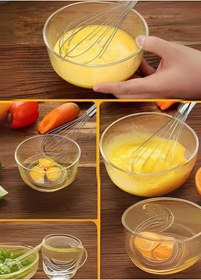 Resim Sos Çırpma Teli Paslanmaz Yumurta Çırpıcı Çikolata Çırpıcı Krema Çırpıcı Çelik Saplı Büyük Boy 45 Cm Metalik Gri 