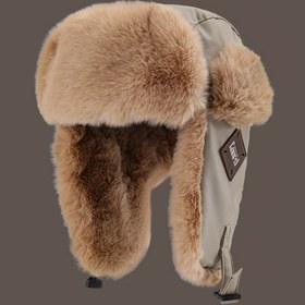 Resim Kış Erkek Kış Pilot Kasketi - PU Deri ve Polyester Doldurma - Dış Aktiviteleri için Uygun 