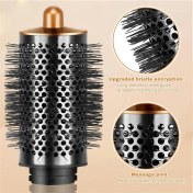 Resim Dyson Airwrap Saç Kurutma Makinesi Için Büyük Yuvarlak Hacimli Fırça, Adaptör Kıvrımlı Saç Aracı, Gümüş-Gri ile Çok Styler (Yurt Dışından) 