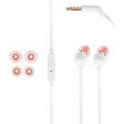 Resim Jbl T160 Mikrofonlu Kulakiçi Kablolu Kulaklık Beyaz 