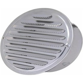 Resim Xiyyadms 200mm Paslanmaz Çelik Düz Rüzgarlık - Kalın Kenarli Mutfak/banyo Dış Duvarları İçin Yağmur Geçirmez Vantilatörlü Emisyon Çıkışı 