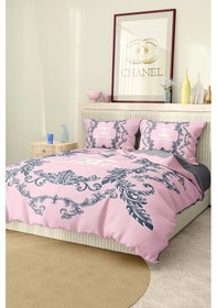 Resim Marka Nevresim Takımı Çift Kişilik Pamuklu Saten Kumaş 6 Parça 3d Dijital Baskı Duvet Cover Set Model No:20 Renkli 