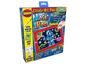 Resim Magic Pad Çocuk Eğitici Sihirli Işıklı Kalemli Öğretici Pili Pad 