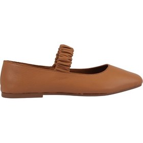 Resim Kadın Kare Burun Lastkli Bantlı Rahat Taban Babet Ayakkabı Napa-aes19214 165 