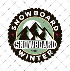 Resim Bay Etiket Hbg26 Snowboard Etiketi 