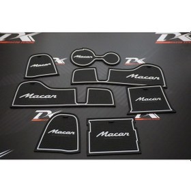 Resim Porsche Macan 2014 2019 Araç Içi Silikon Kaymaz Ped Kaplama Seti (527846171) 