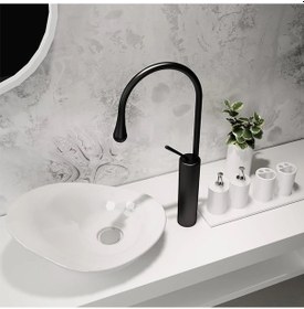 Resim Fkn Milano Çanak Lavabo Bataryası Siyah 