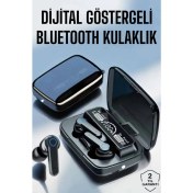 Resim Techno Stock Bluetooth Kulaklık Dijital Göstergeli Kablosuz Uzun Pil Ömrü 