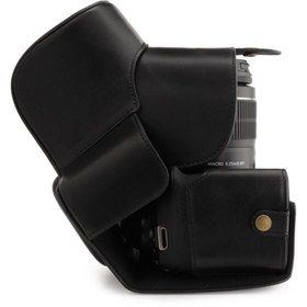 Resim MegaGear Canon Eos T7, 2000d (18-55MM) Suni Deri Fotoğraf Makinesi Kılıfı 