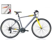 Resim Carraro Sportive 321 21 Vites 28 jant Şehir & Tur Bisikleti (Mat Antrasit Sarı Koyu Sarı) 48 Kadro 