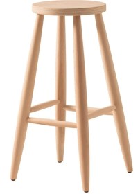 Resim Clk Home Kırlangıç Bar Taburesi Cilasız Ham Ahşap Ahşap 